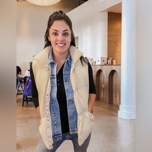 Puffer Denim Vest Combo